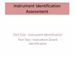 Instrument Identification Assessment - slide 1