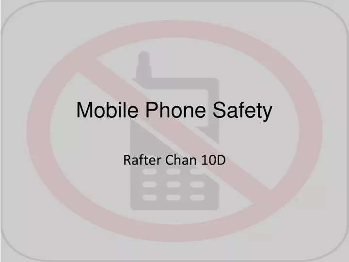 mobile phone safety