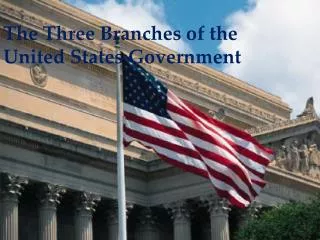 The Three Branches of the United States Government