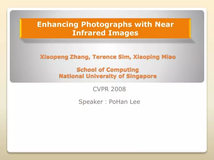 xiaopeng zhang terence sim xiaoping miao school of computing national university of singapore