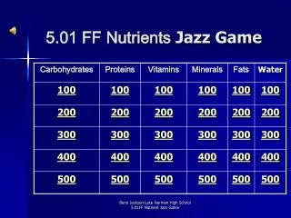 5.01 FF Nutrients Jazz Game