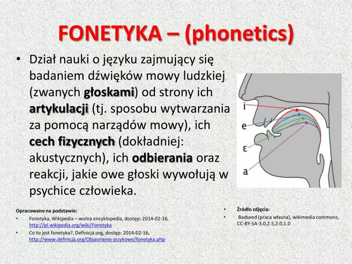 fonetyka phonetics