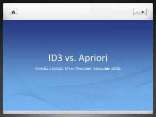 id3 vs apriori