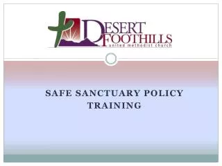 Safe sanctuary policy Training