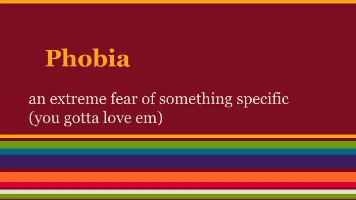 phobia list random