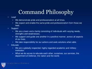 Command Philosophy