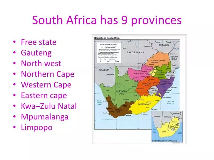 south africa has 9 provinces