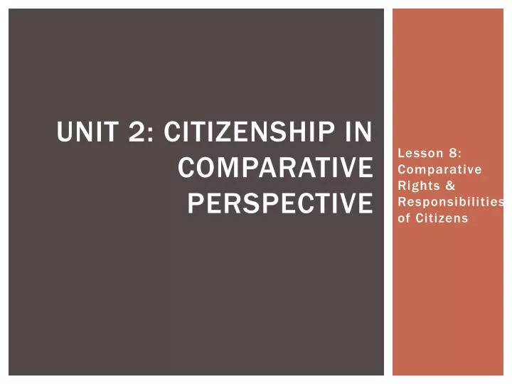 unit 2 citizenship in comparative perspective