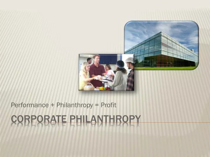 performance philanthropy profit