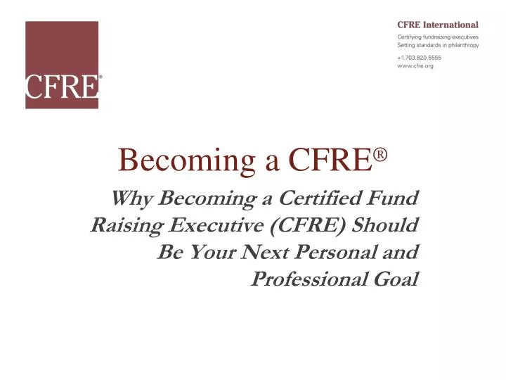 becoming a cfre