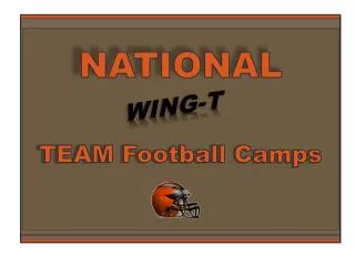 NATIONAL TEAM Football Camps