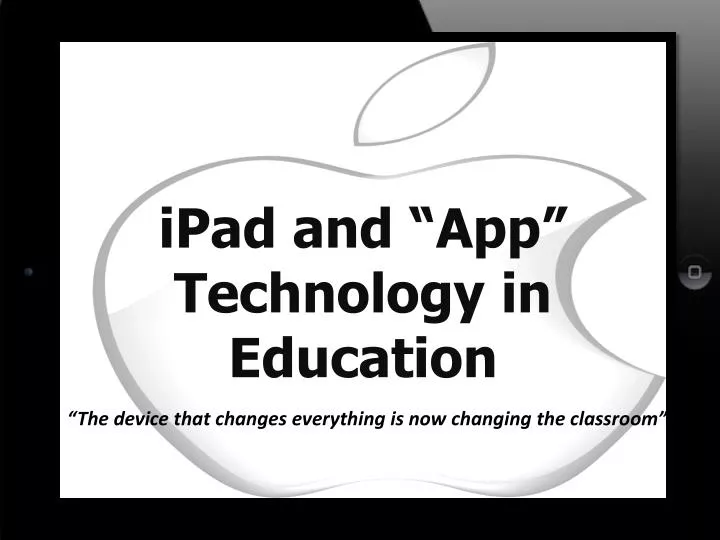 ipad and app technology in education