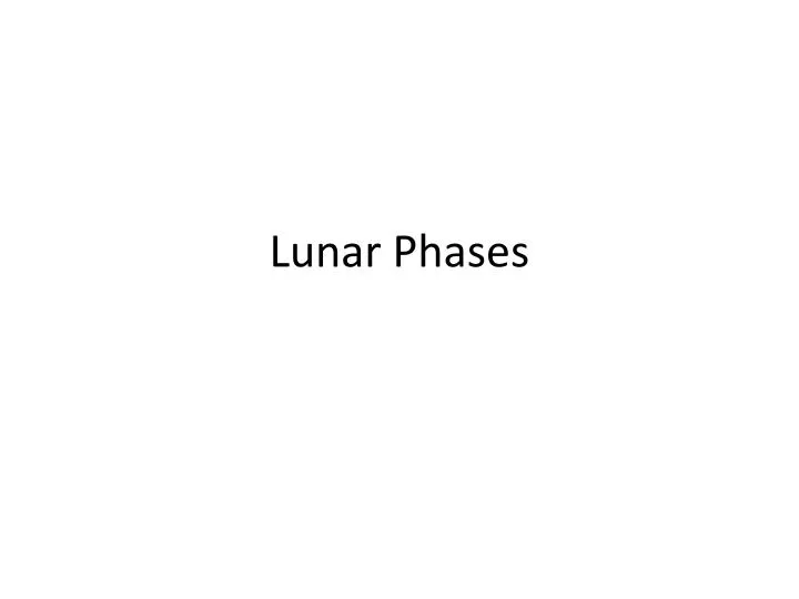 lunar phases