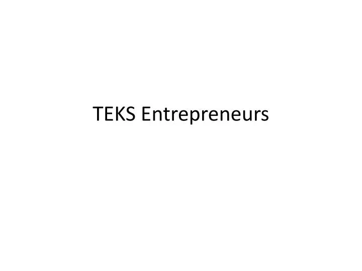 teks entrepreneurs