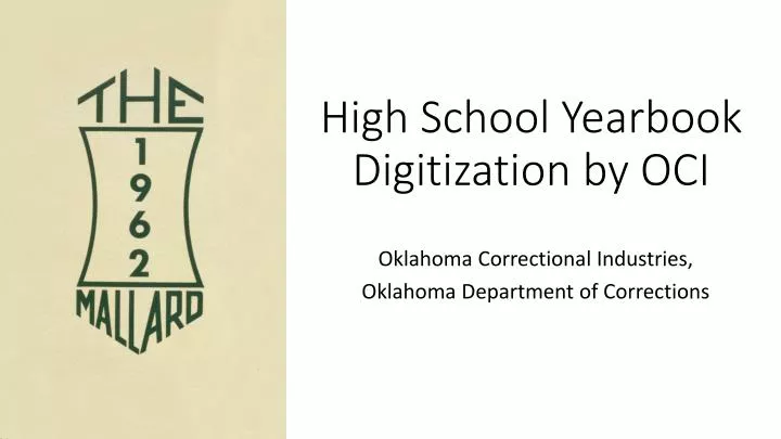 high school yearbook digitization by oci