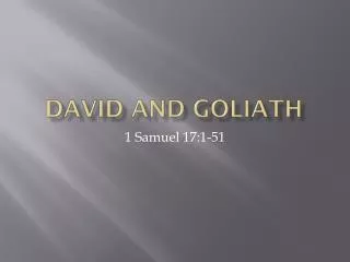 David And Goliath