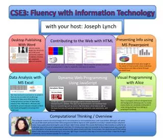 CSE3: Fluency with Information Technology
