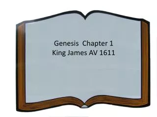 Genesis Chapter 1 King James AV 1611