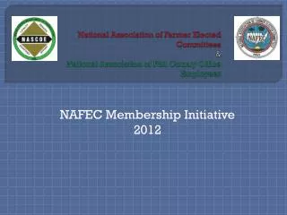 NAFEC Membership Initiative 2012