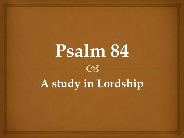 psalm 84