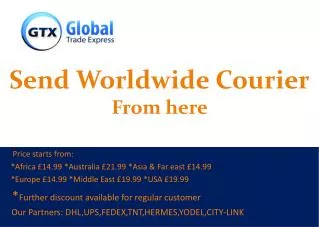 Send Worldwide Courier From here