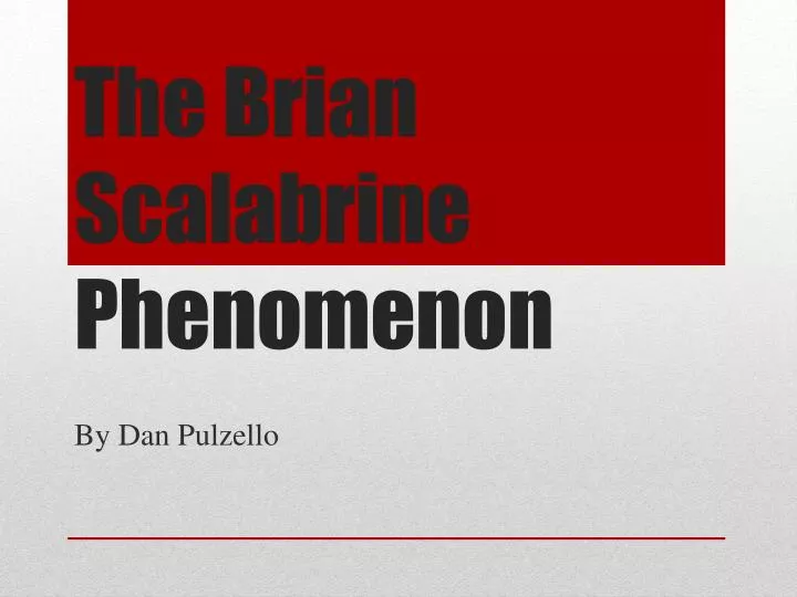 the brian scalabrine phenomenon