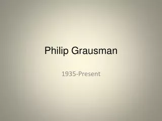 philip grausman