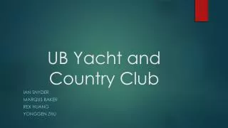 UB Yacht and Country Club