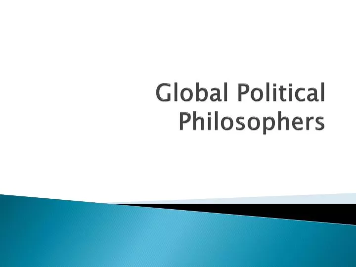 global political philosophers
