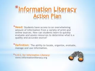 Information Literacy Action Plan