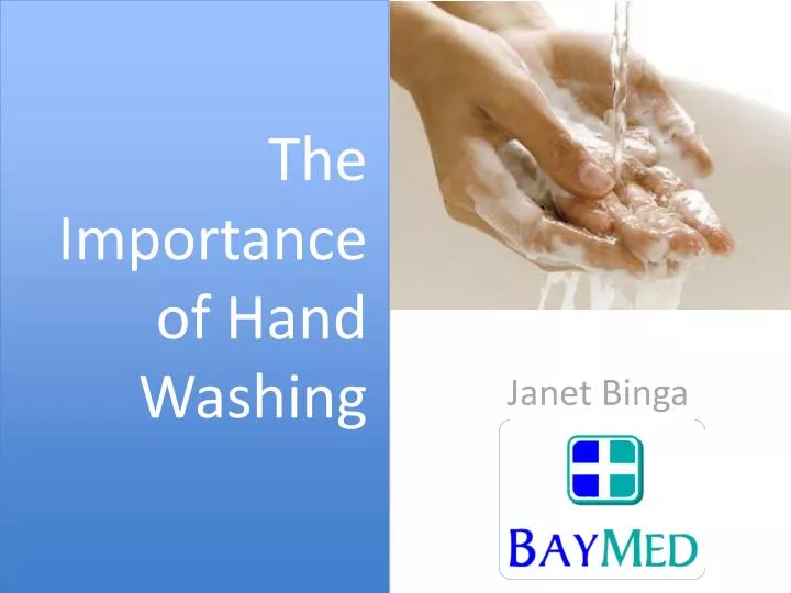 the importance of hand washing