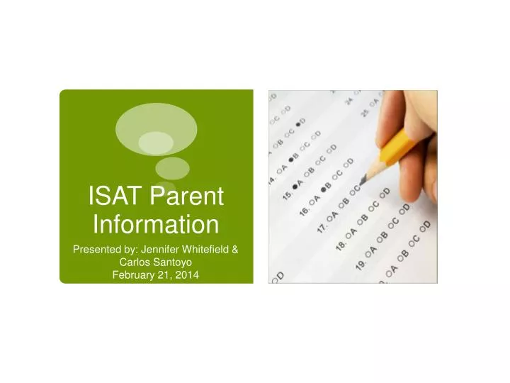 isat parent information