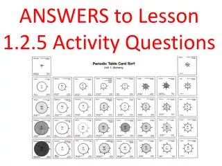 ANSWERS to Lesson 1.2.5 Activity Questions