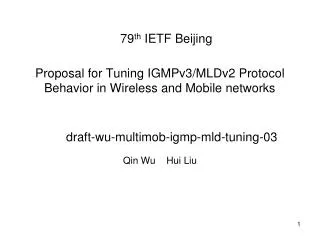 Proposal for Tuning IGMPv3/MLDv2 Protocol Behavior in Wireless and Mobile networks