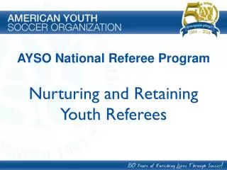 Nurturing and Retaining Youth Referees