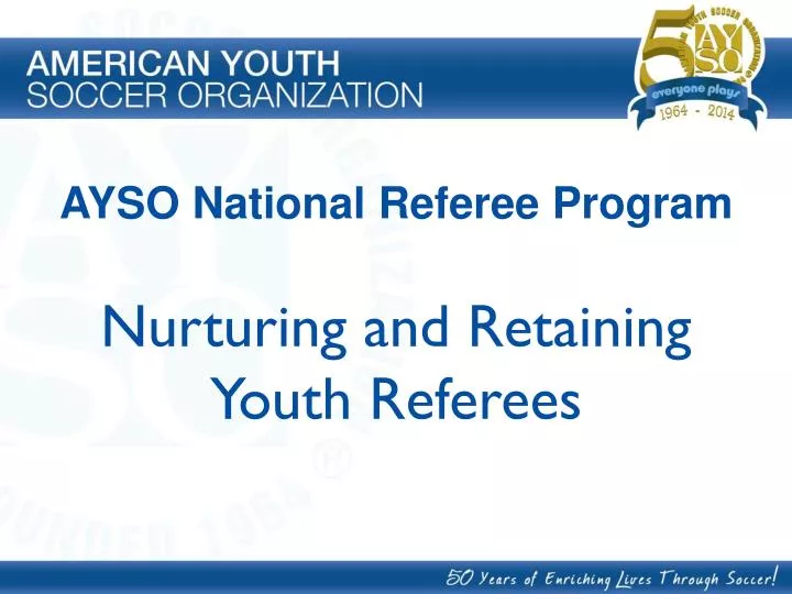 nurturing and retaining youth referees