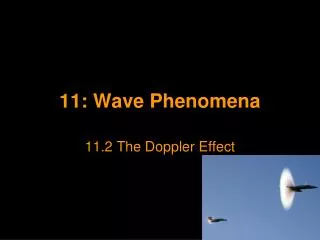 11: Wave Phenomena
