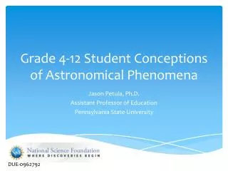 Grade 4-12 Student Conceptions of Astronomical Phenomena