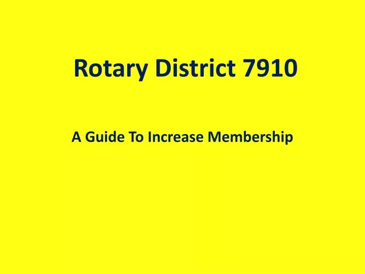 rotary district 7910