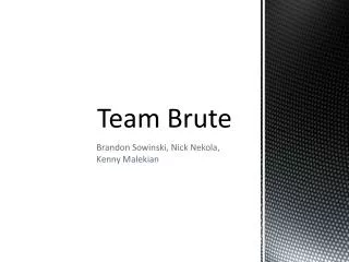 Team Brute