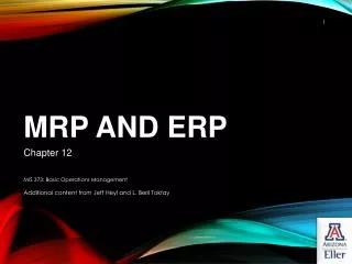 MRP and ERP