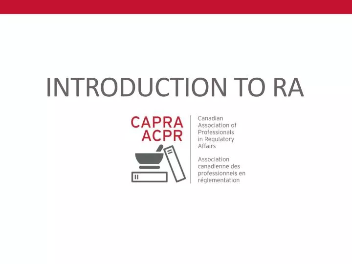 introduction to ra