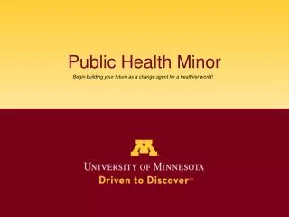 Public Health Minor