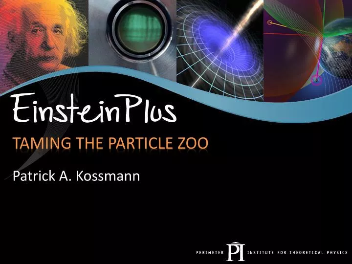 taming the particle zoo