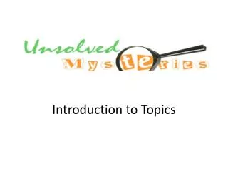 Introduction to Topics