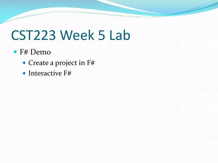 cst223 week 5 lab