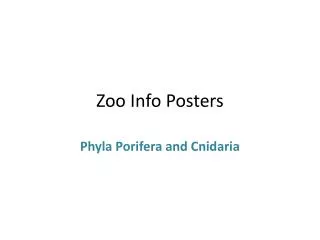 Zoo Info Posters