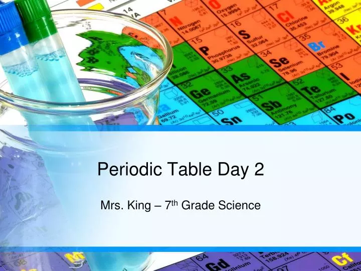 periodic table day 2