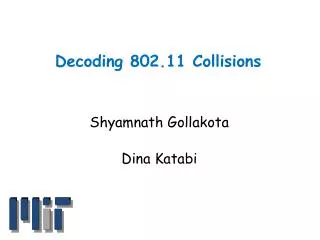Decoding 802.11 Collisions