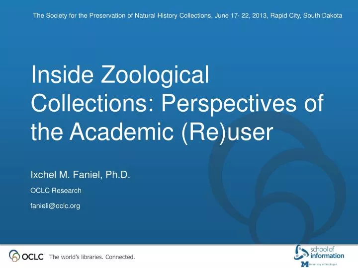 inside zoological collections perspectives of the academic re user